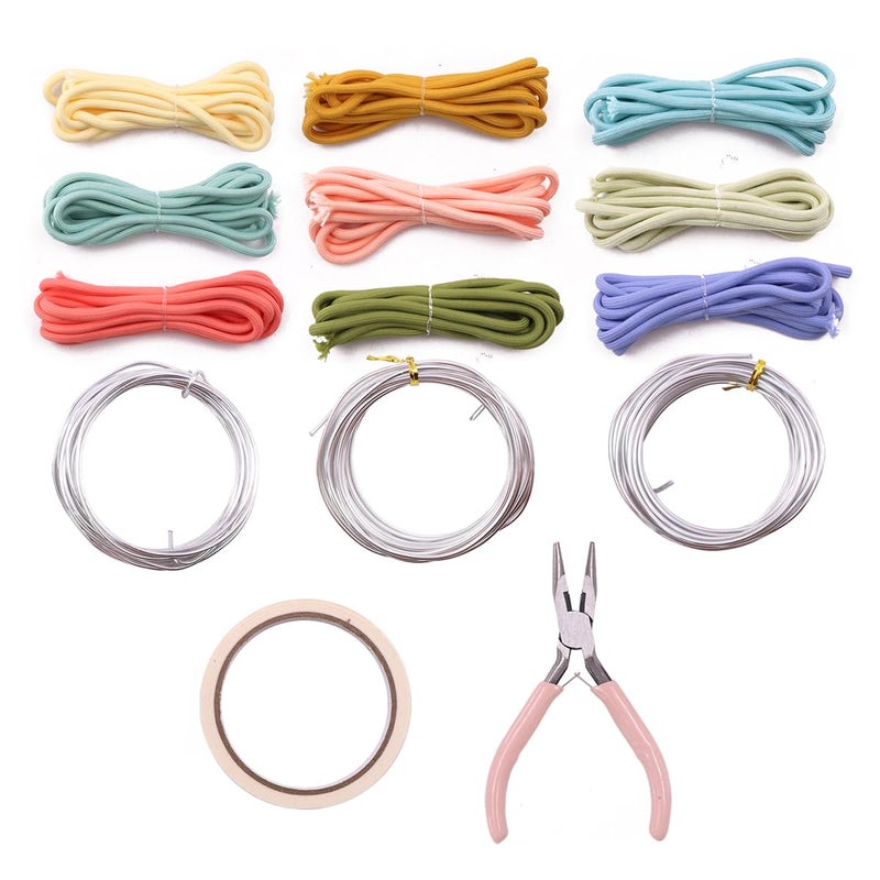 BoFUN Adult Teens Craft Kit for Women DIY Letter Flower, Wire Art Craft Set with 18 Templates, Wire, Knit Rope, Wedding Party Favors, Women Birthday, Mother’s Day Gifts, Handmade Home Decor (Love) - Image 3
